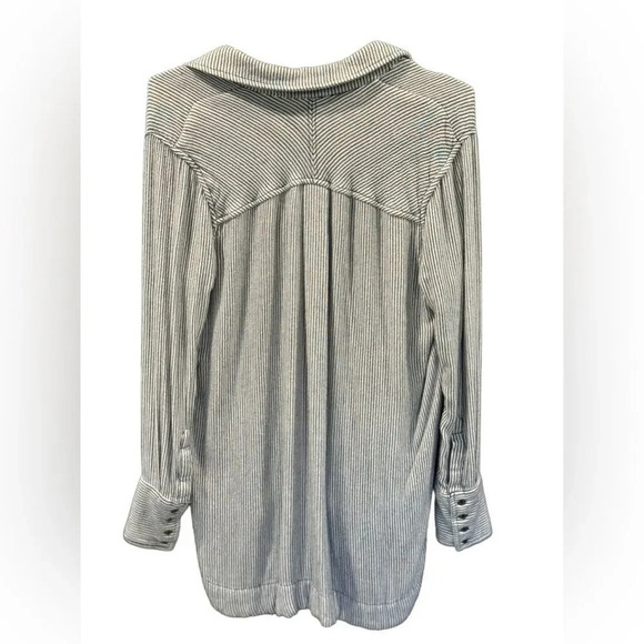 EUC Free People V neck Striped tunic on the road striped Oxford small - Picture 4 of 7